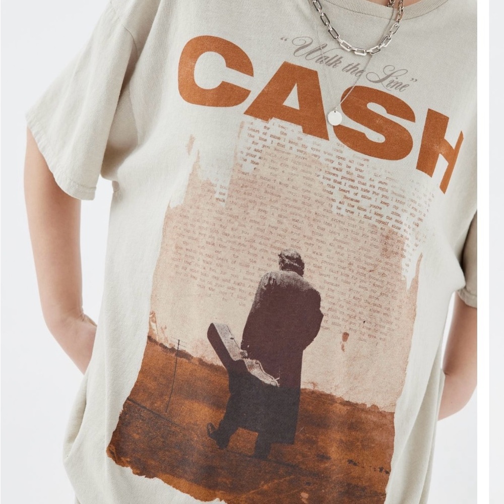 Urban Outfitters Beige Graphic Tee
